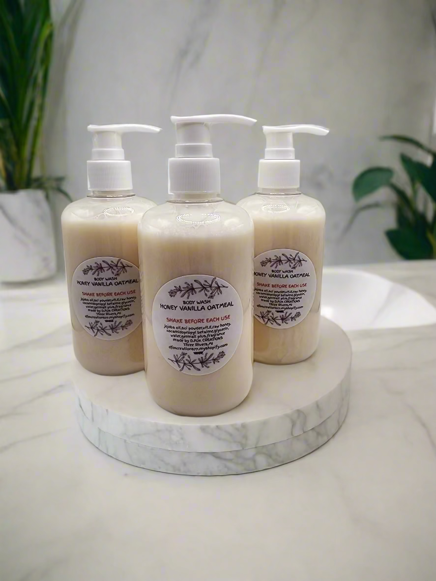 BODY WASH HONEY VANILLA OATMEAL