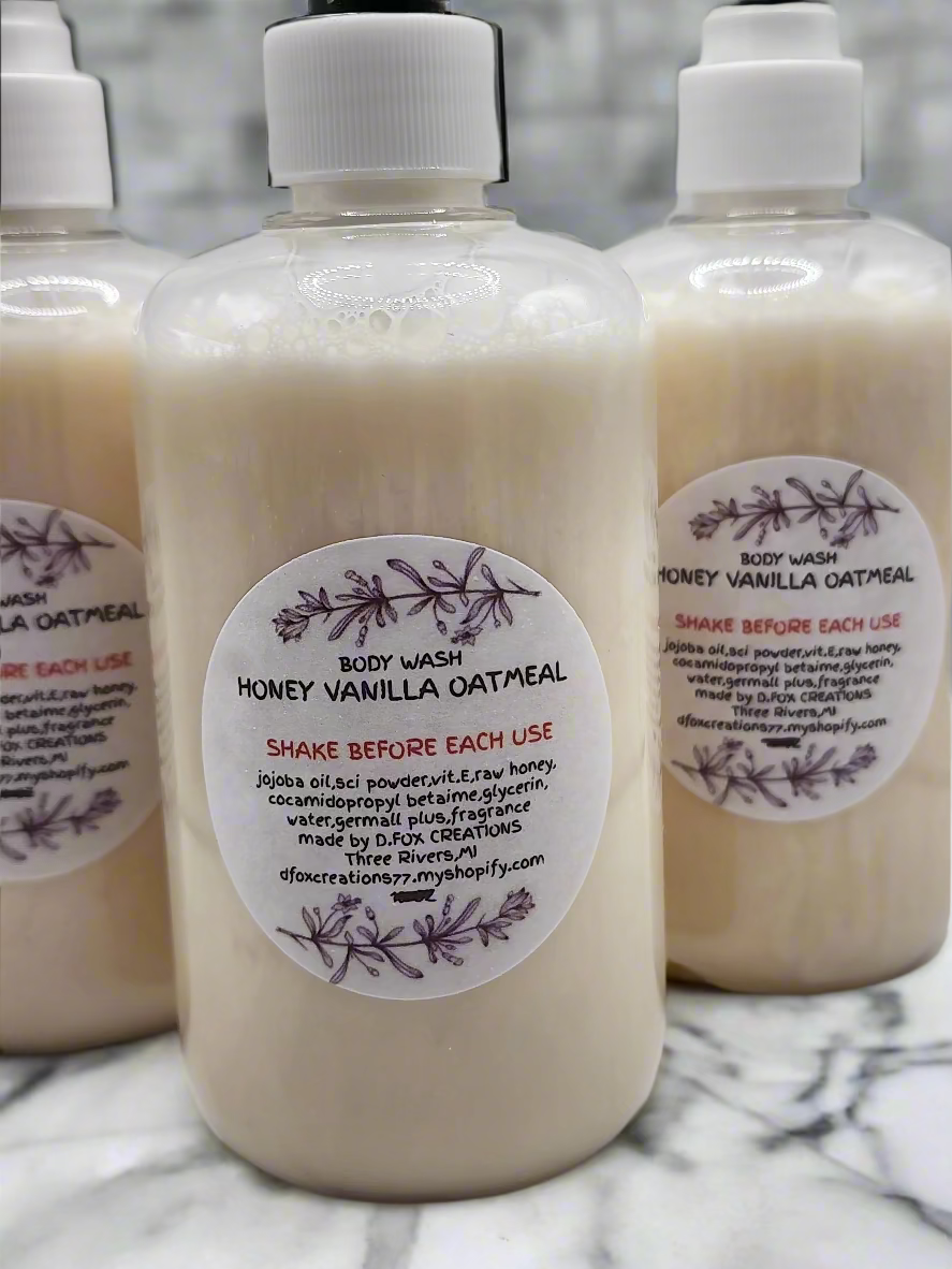 BODY WASH HONEY VANILLA OATMEAL