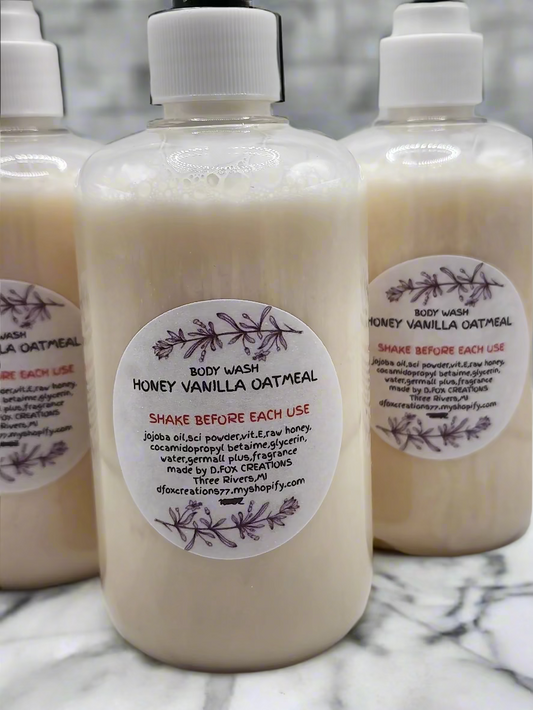 BODY WASH HONEY VANILLA OATMEAL