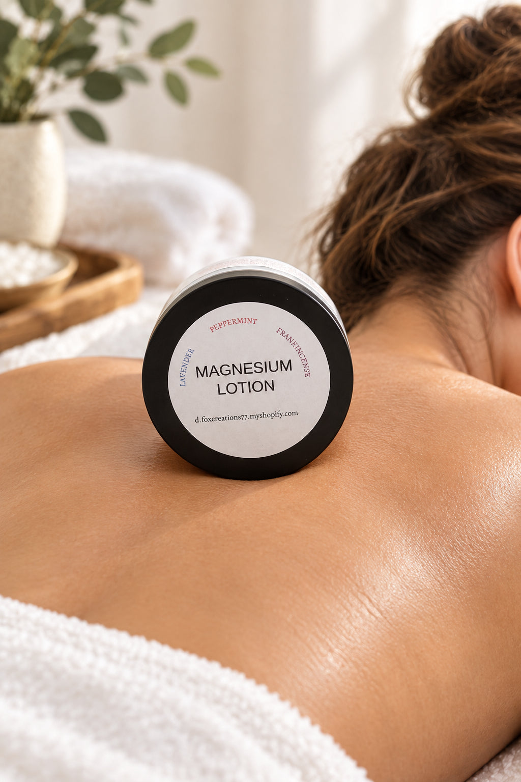 MAGNESIUM LOTION LAVENDER, PEPPERMINT, FRANKINCENSE