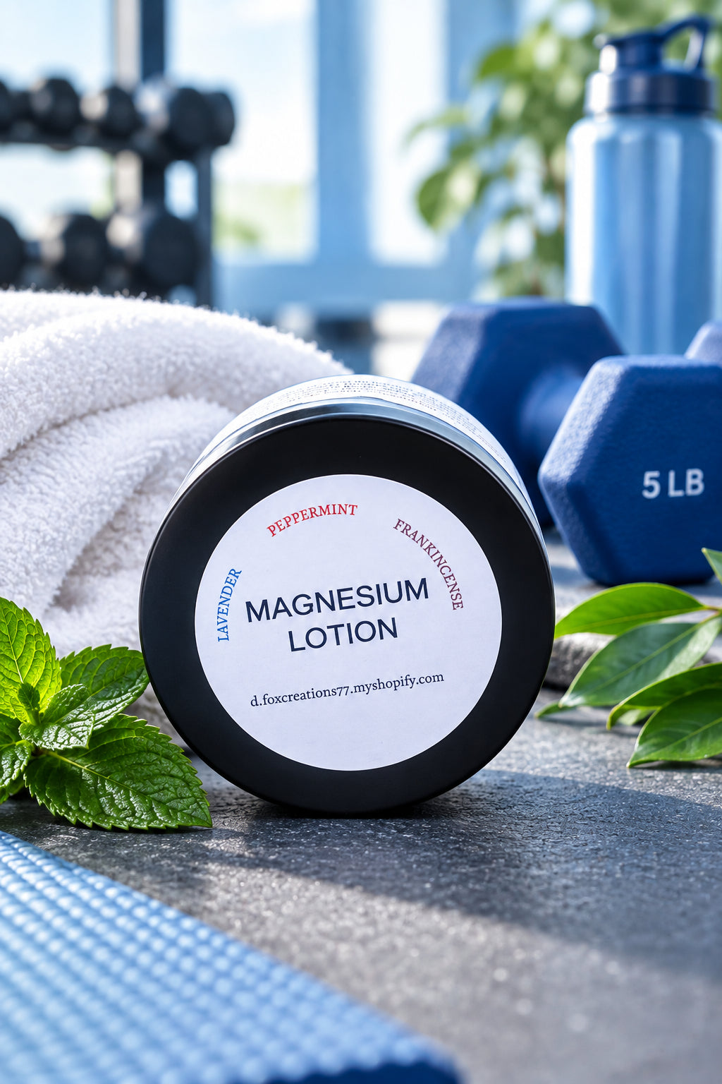 MAGNESIUM LOTION LAVENDER, PEPPERMINT, FRANKINCENSE