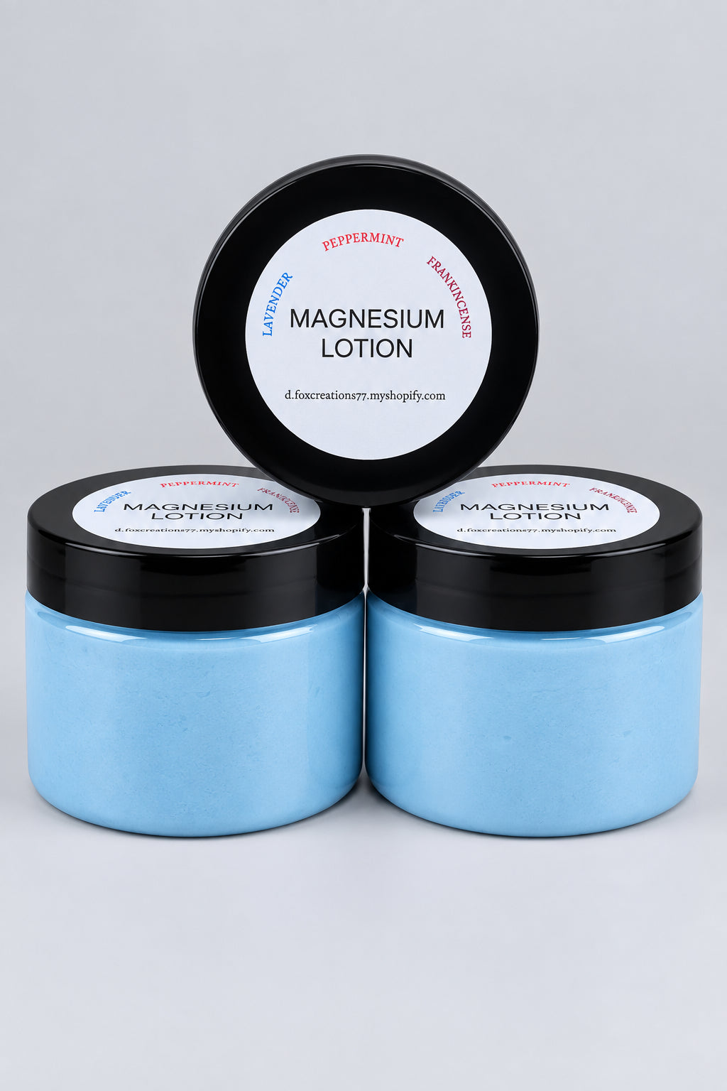 MAGNESIUM LOTION LAVENDER, PEPPERMINT, FRANKINCENSE